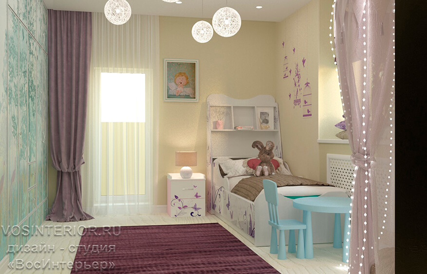 Дизайн детской комнаты для принцессы