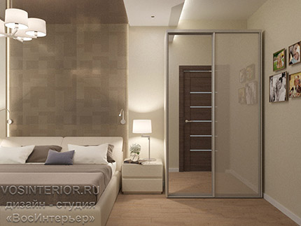 Дизайн спальни в трехкомнатной квартире