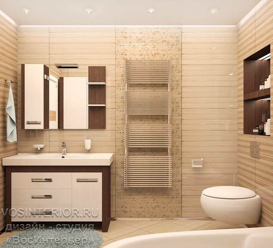 дизайн интерьера ванной на мансардном этаже