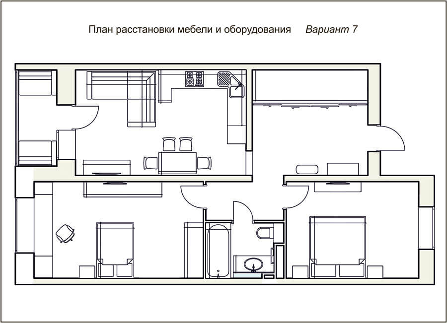 Дизайн проект квартиры в Котельниках
