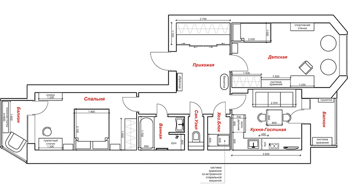 Дизайн интерьера квартиры в стиле кантри фото-1