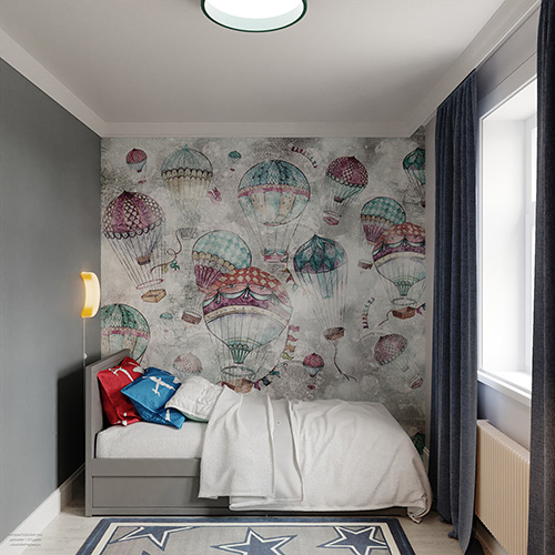 Фото дизайна детской комнаты в Москве