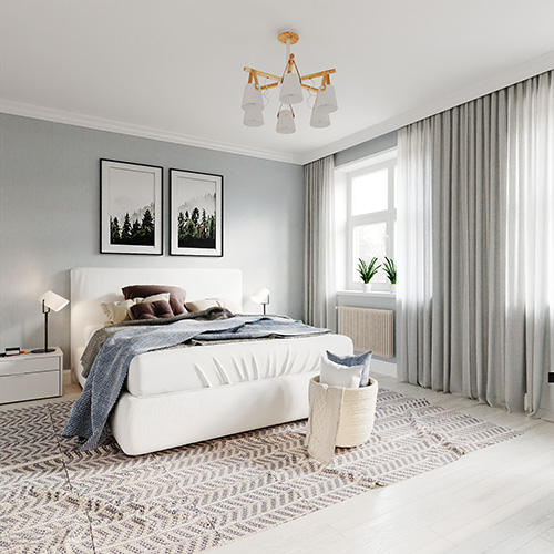 Фото дизайна спальни в скандинавском стиле